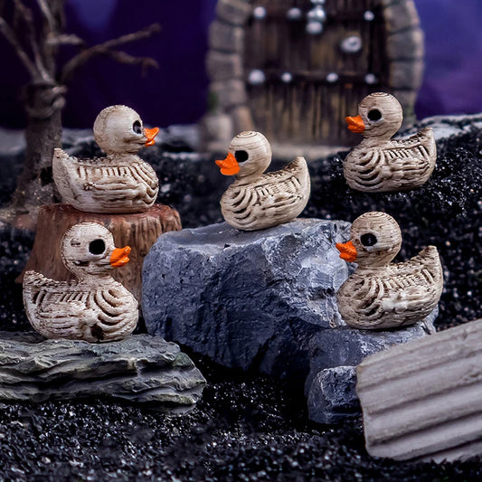 5PCS Mini Skeleton Ducks